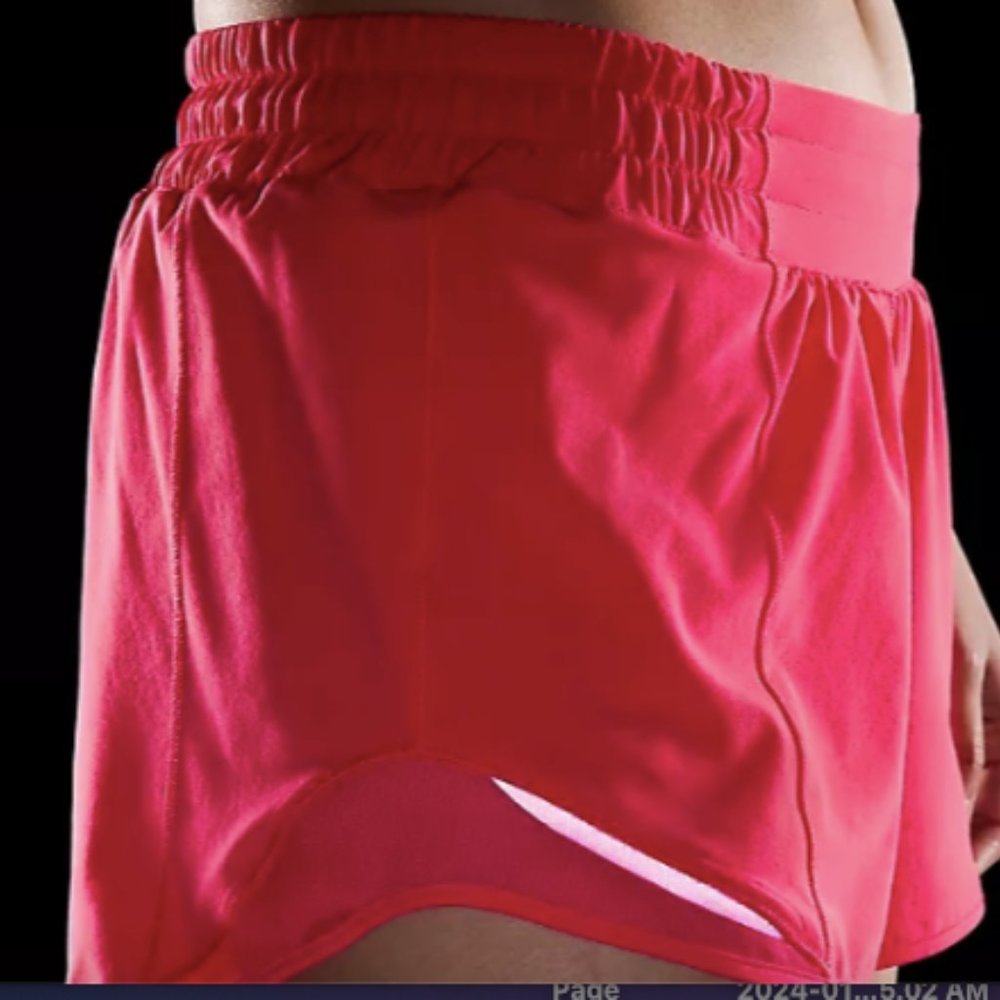 (2322/23/24/25/26) NWT Hotty Hot Low-Rise Lined Short 4" - LIPGLOSS size 6-14 - Picture 5 of 5